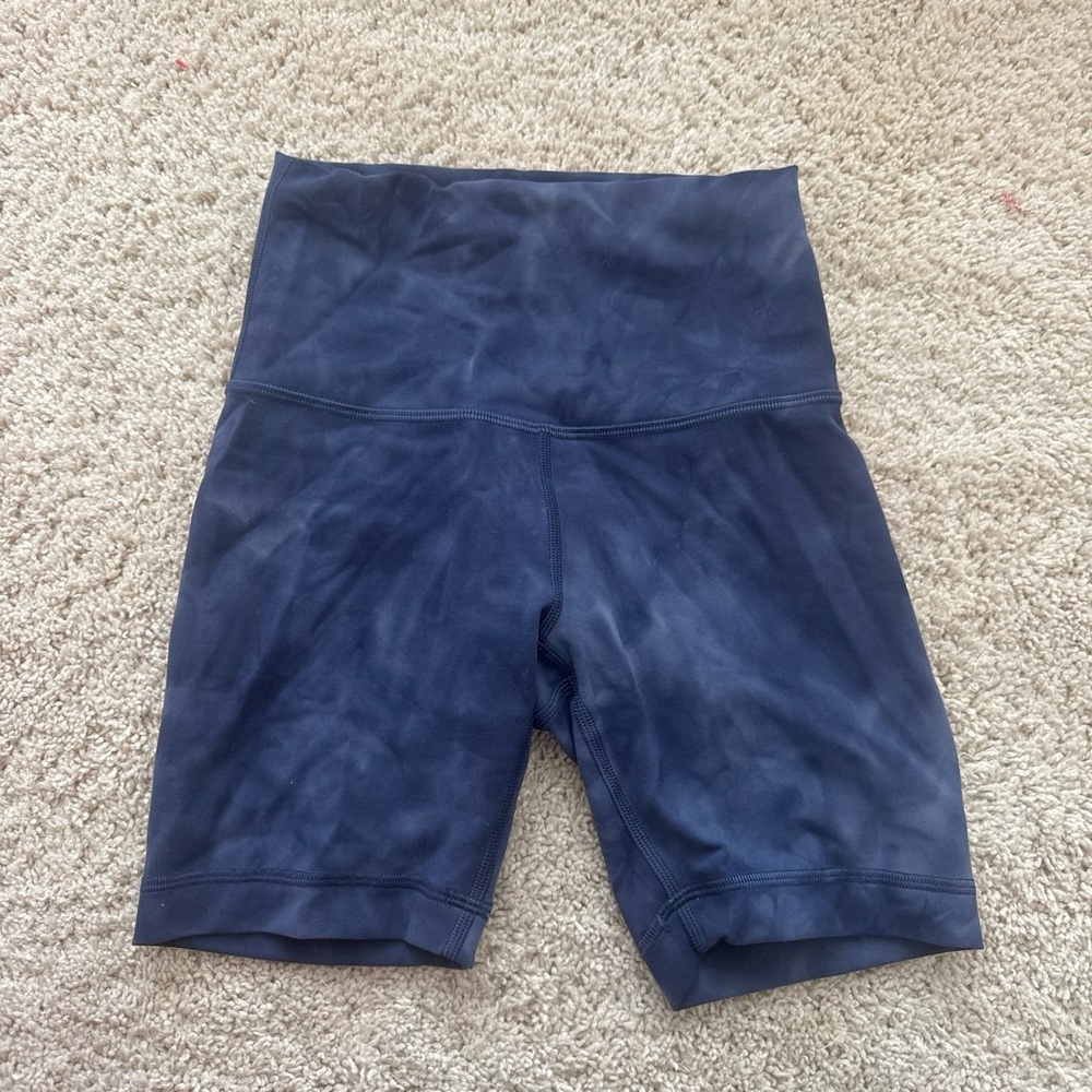 lululemon athletica High-Rise Navy Bike Shorts